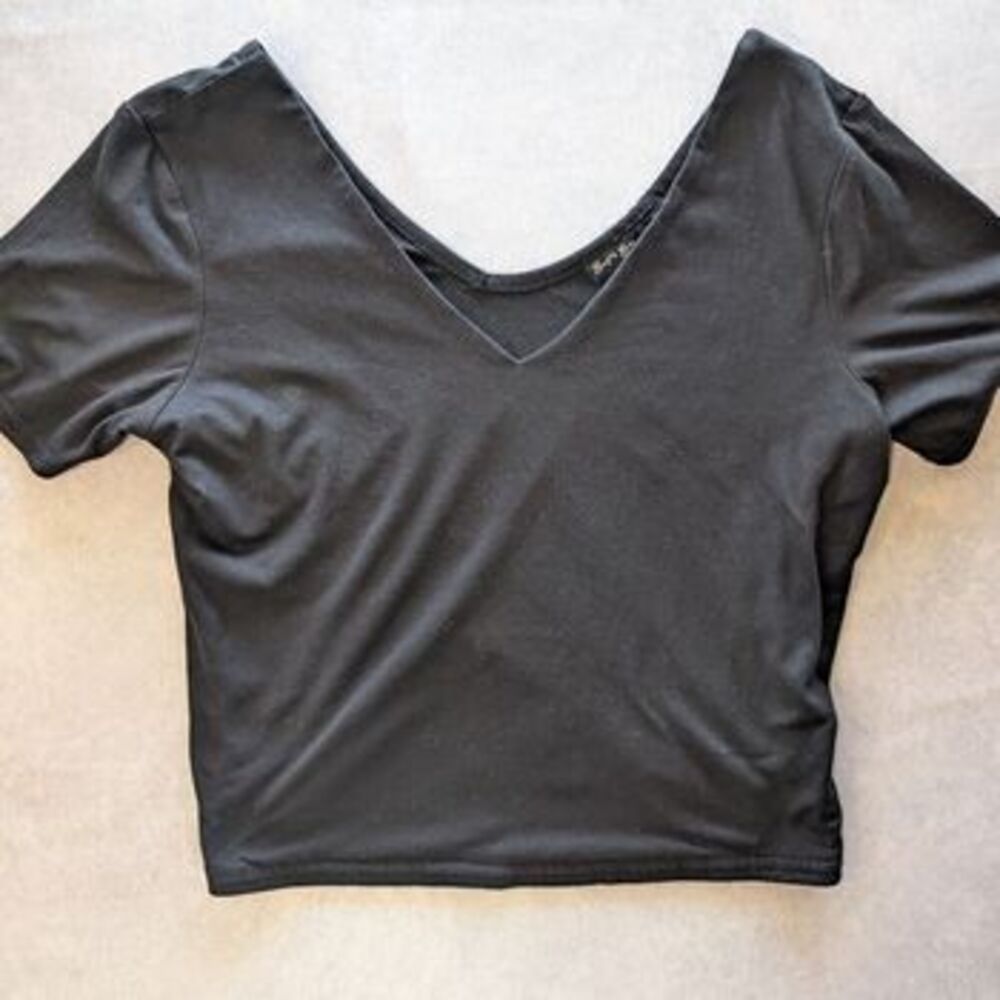 Brit & Bri Black Crop Top